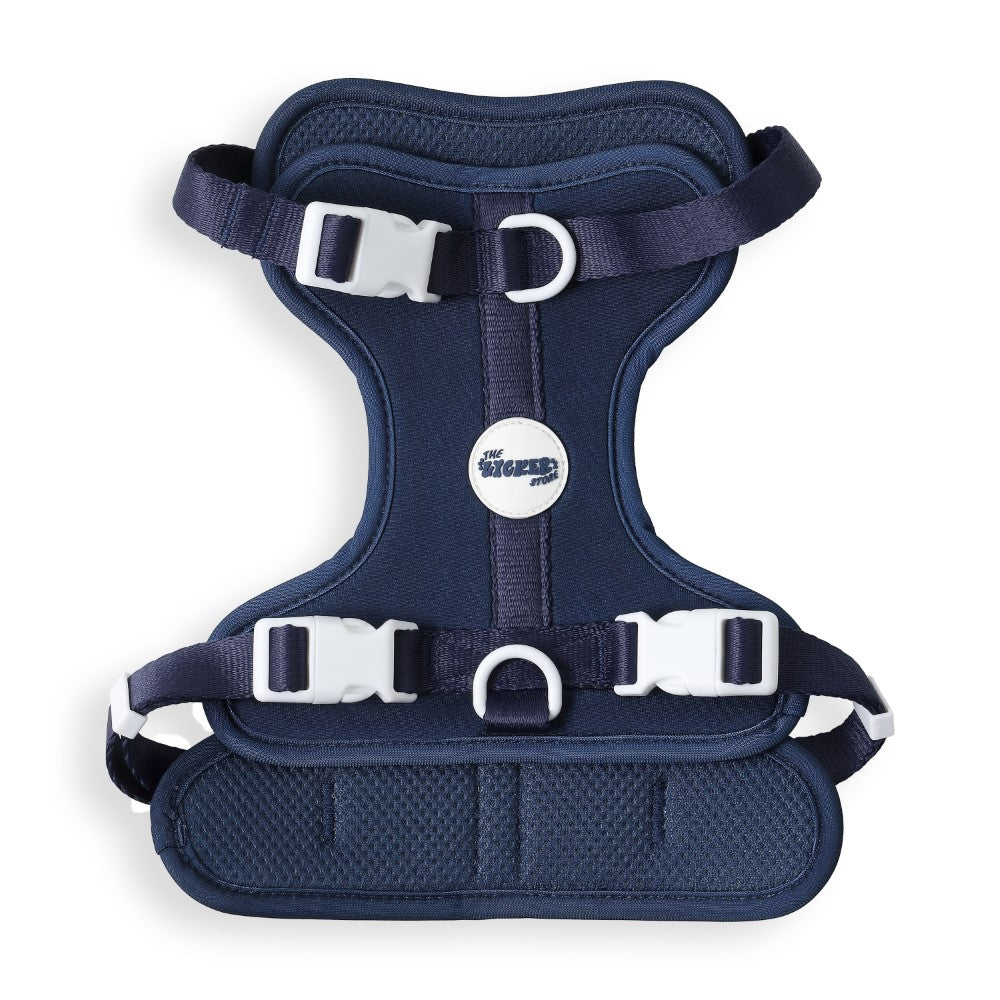 Khushal Adjustable Soft Padded No Pull Pet Harness with 3 Buckles and 3 Leash Clips