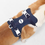 Khushal Adjustable Soft Padded No Pull Pet Harness with 3 Buckles and 3 Leash Clips