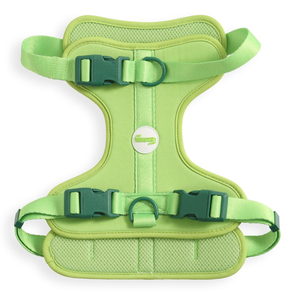 Khushal Adjustable Soft Padded No Pull Pet Harness with 3 Buckles and 3 Leash Clips