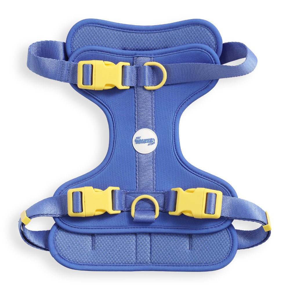 Khushal Adjustable Soft Padded No Pull Pet Harness with 3 Buckles and 3 Leash Clips