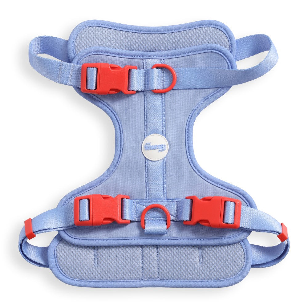 Khushal Adjustable Soft Padded No Pull Pet Harness with 3 Buckles and 3 Leash Clips