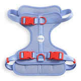 Khushal Adjustable Soft Padded No Pull Pet Harness with 3 Buckles and 3 Leash Clips