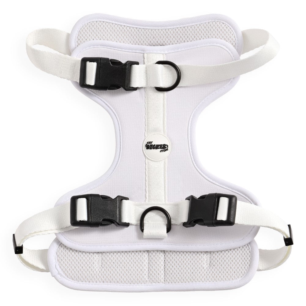 Khushal Adjustable Soft Padded No Pull Pet Harness with 3 Buckles and 3 Leash Clips