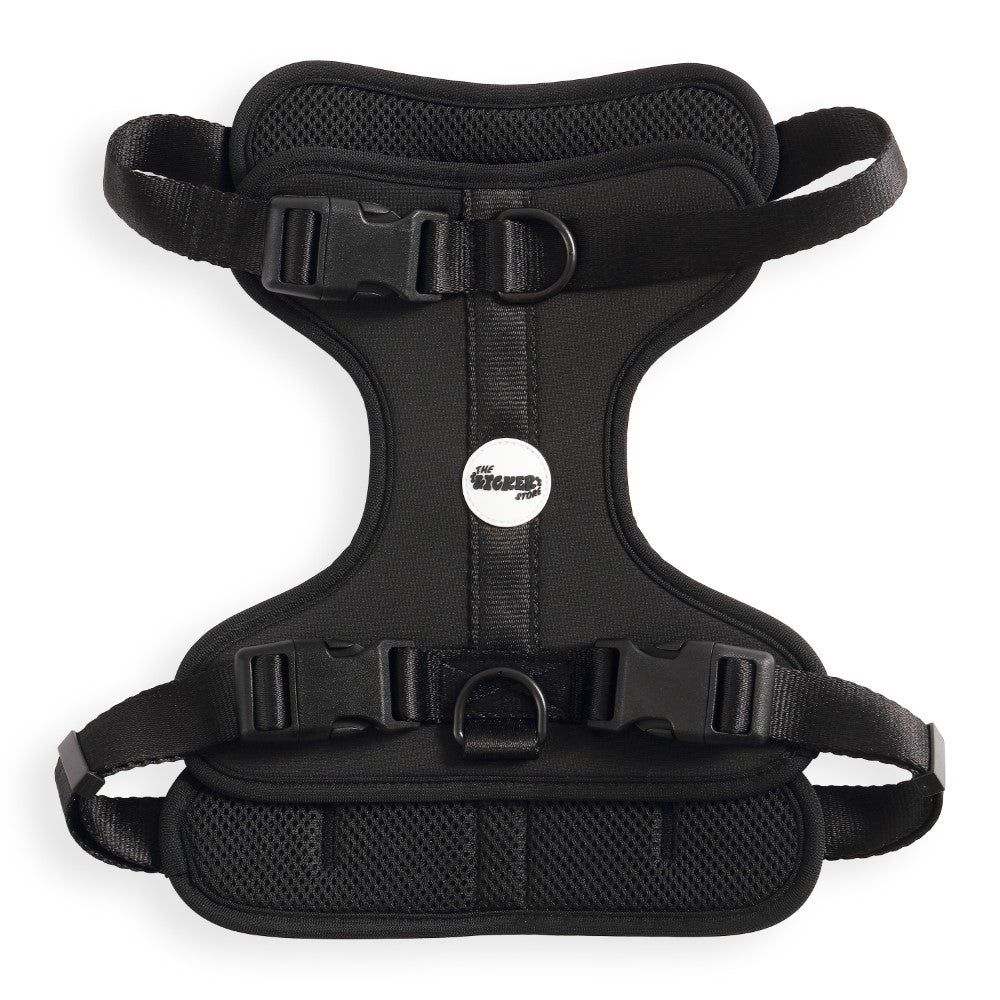 Khushal Adjustable Soft Padded No Pull Pet Harness with 3 Buckles and 3 Leash Clips
