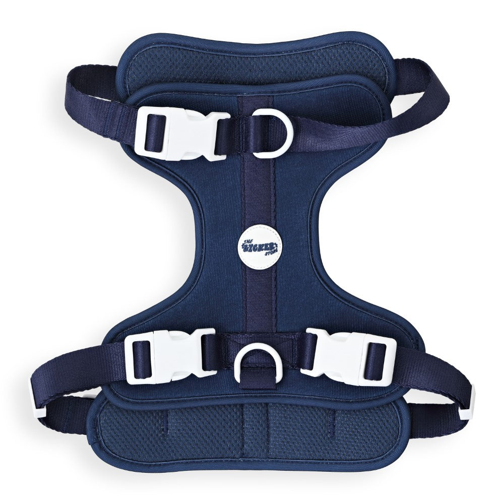 Khushal Adjustable Soft Padded No Pull Pet Harness with 3 Buckles and 3 Leash Clips