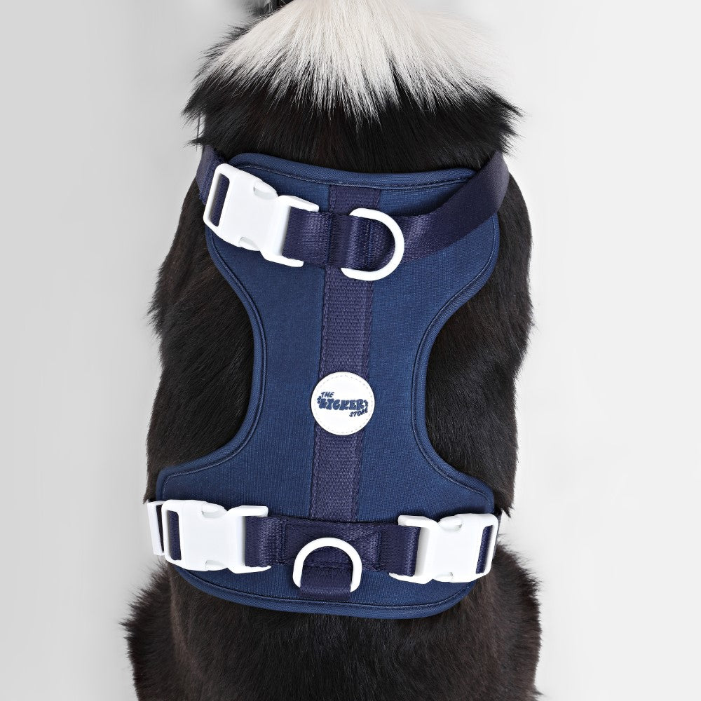 Khushal Adjustable Soft Padded No Pull Pet Harness with 3 Buckles and 3 Leash Clips