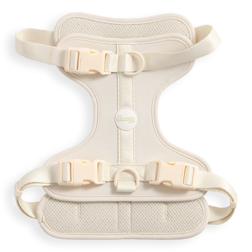 Khushal Adjustable Soft Padded No Pull Pet Harness with 3 Buckles and 3 Leash Clips