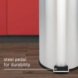 Leo 8-Gallon Step-Open Trash Can with FREE Mini Trash Can