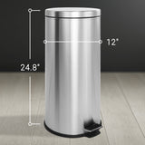 Leo 8-Gallon Step-Open Trash Can with FREE Mini Trash Can