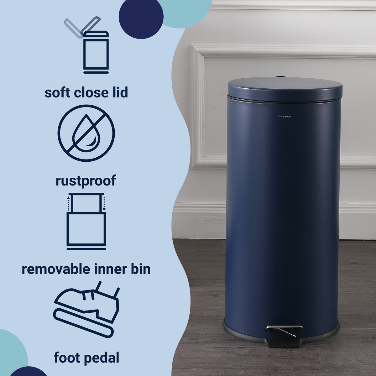 Leo 8-Gallon Step-Open Trash Can with FREE Mini Trash Can