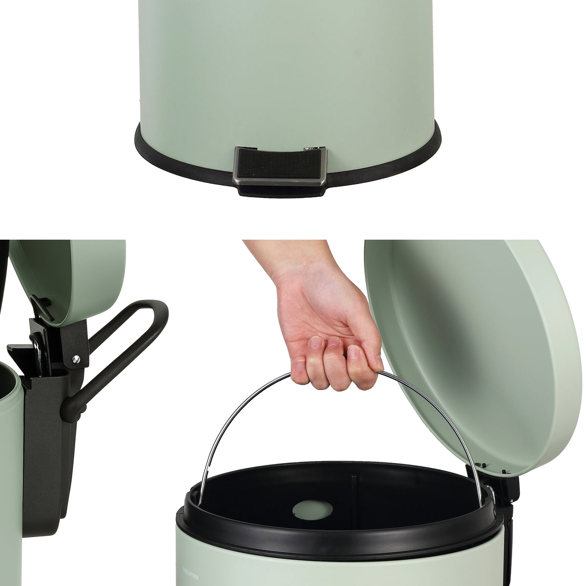 Leo 8-Gallon Step-Open Trash Can with FREE Mini Trash Can