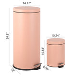 Leo 8-Gallon Step-Open Trash Can with FREE Mini Trash Can