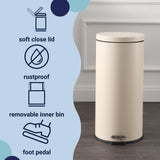Leo 8-Gallon Step-Open Trash Can with FREE Mini Trash Can