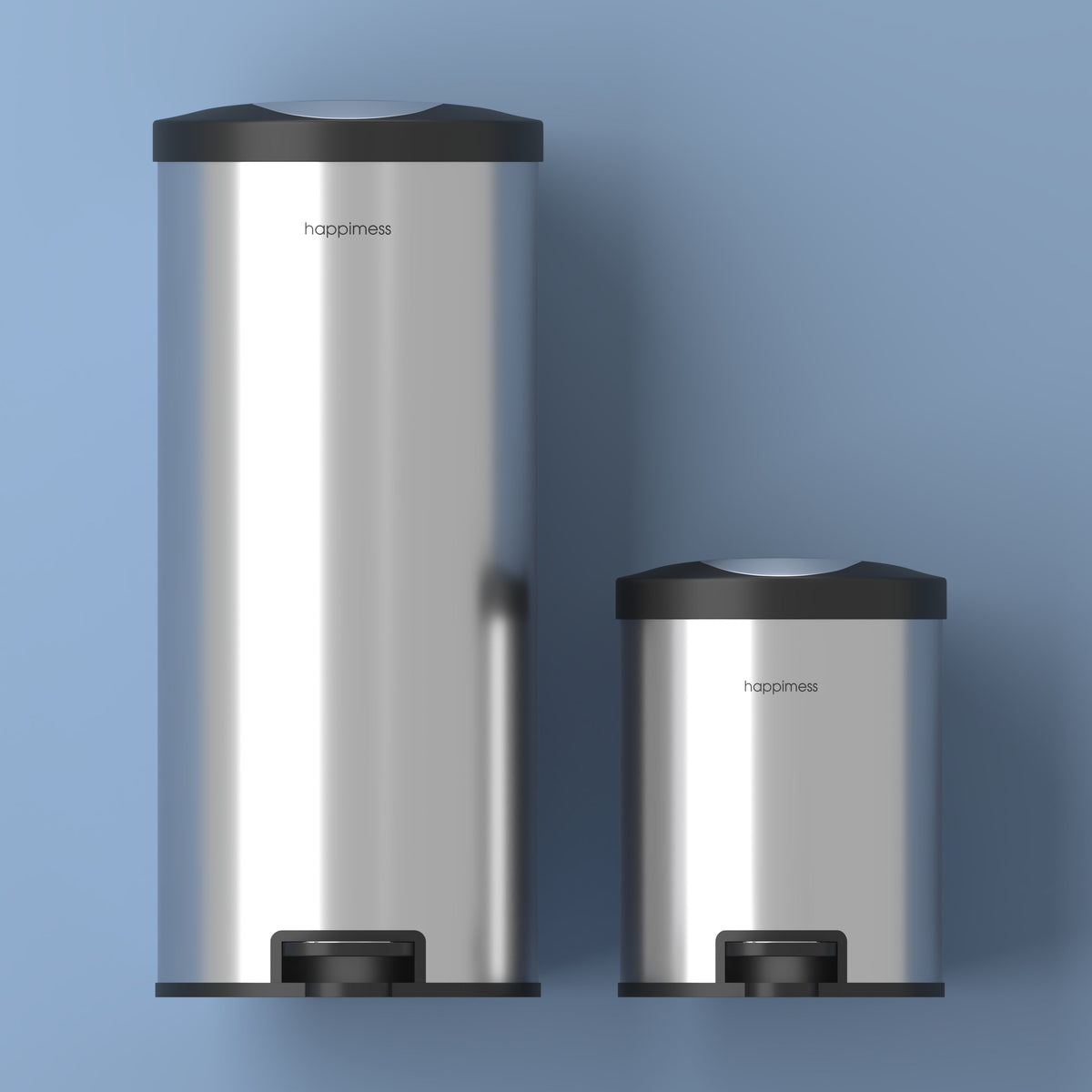 Molly Round 8-Gallon Step-Open Trash Can with FREE Mini Trash Can