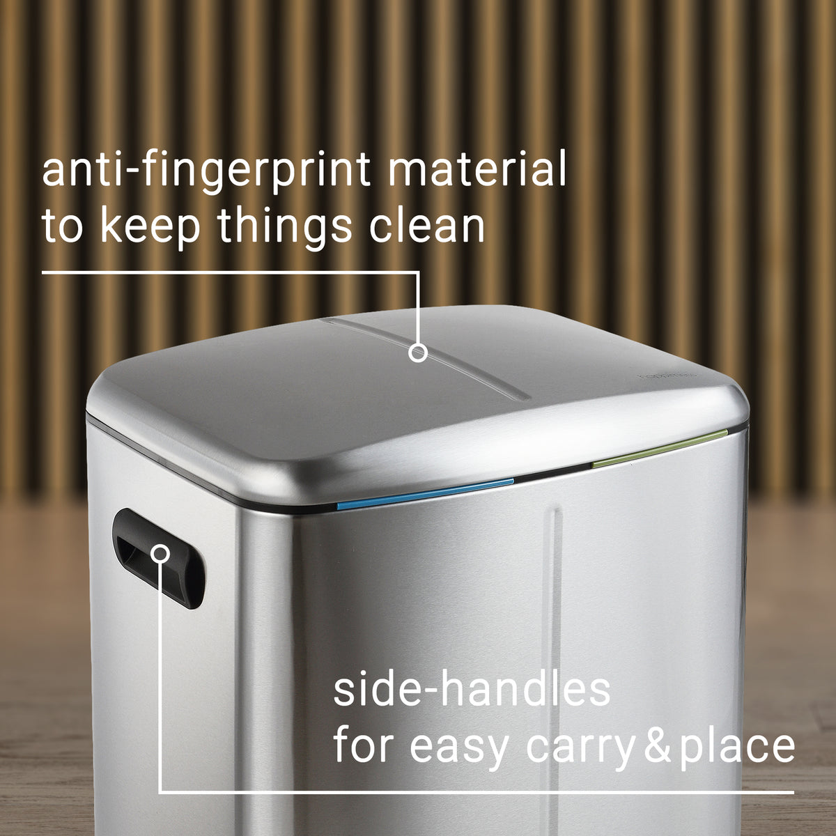 Marco 40 Liter/10.5 Gallon Double-Bucket Trash Can