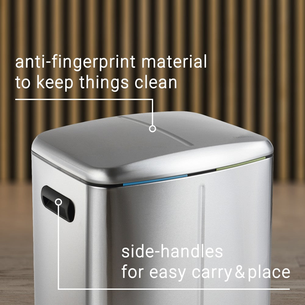 Marco 40 Liter/10.5 Gallon Double-Bucket Trash Can