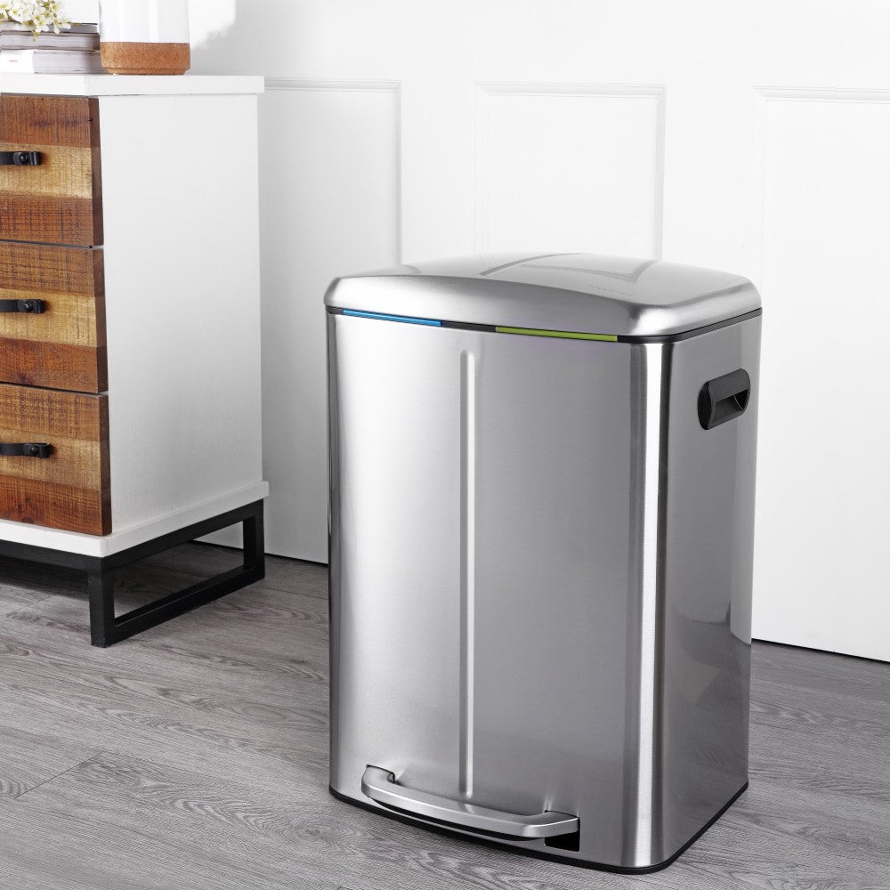 Marco 40 Liter/10.5 Gallon Double-Bucket Trash Can