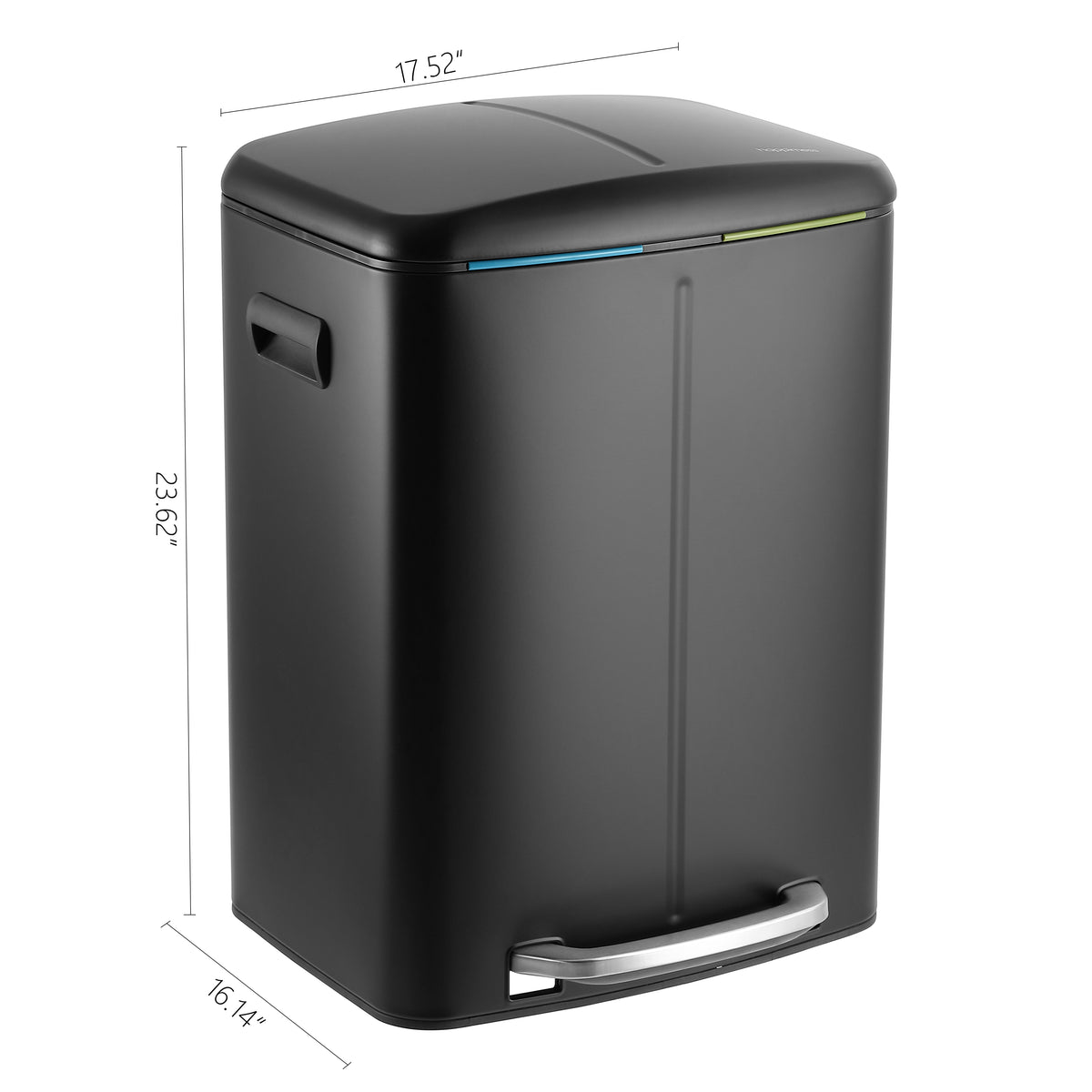 Marco 40 Liter/10.5 Gallon Double-Bucket Trash Can