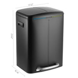 Marco 40 Liter/10.5 Gallon Double-Bucket Trash Can