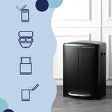 Marco 40 Liter/10.5 Gallon Double-Bucket Trash Can