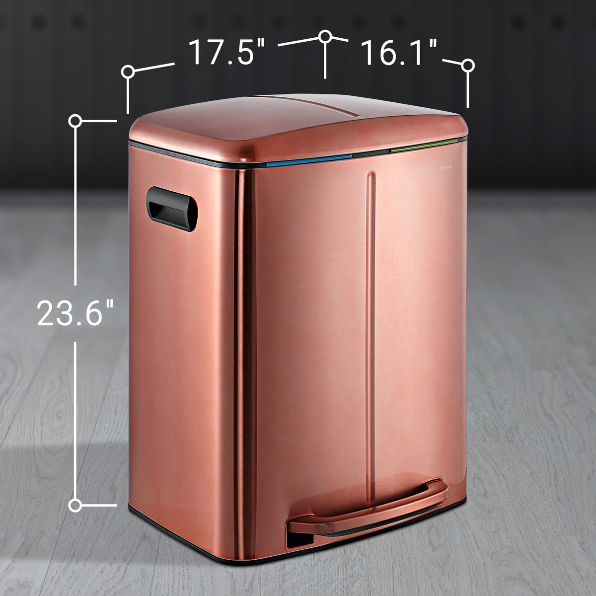 Marco 40 Liter/10.5 Gallon Double-Bucket Trash Can