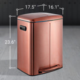 Marco 40 Liter/10.5 Gallon Double-Bucket Trash Can