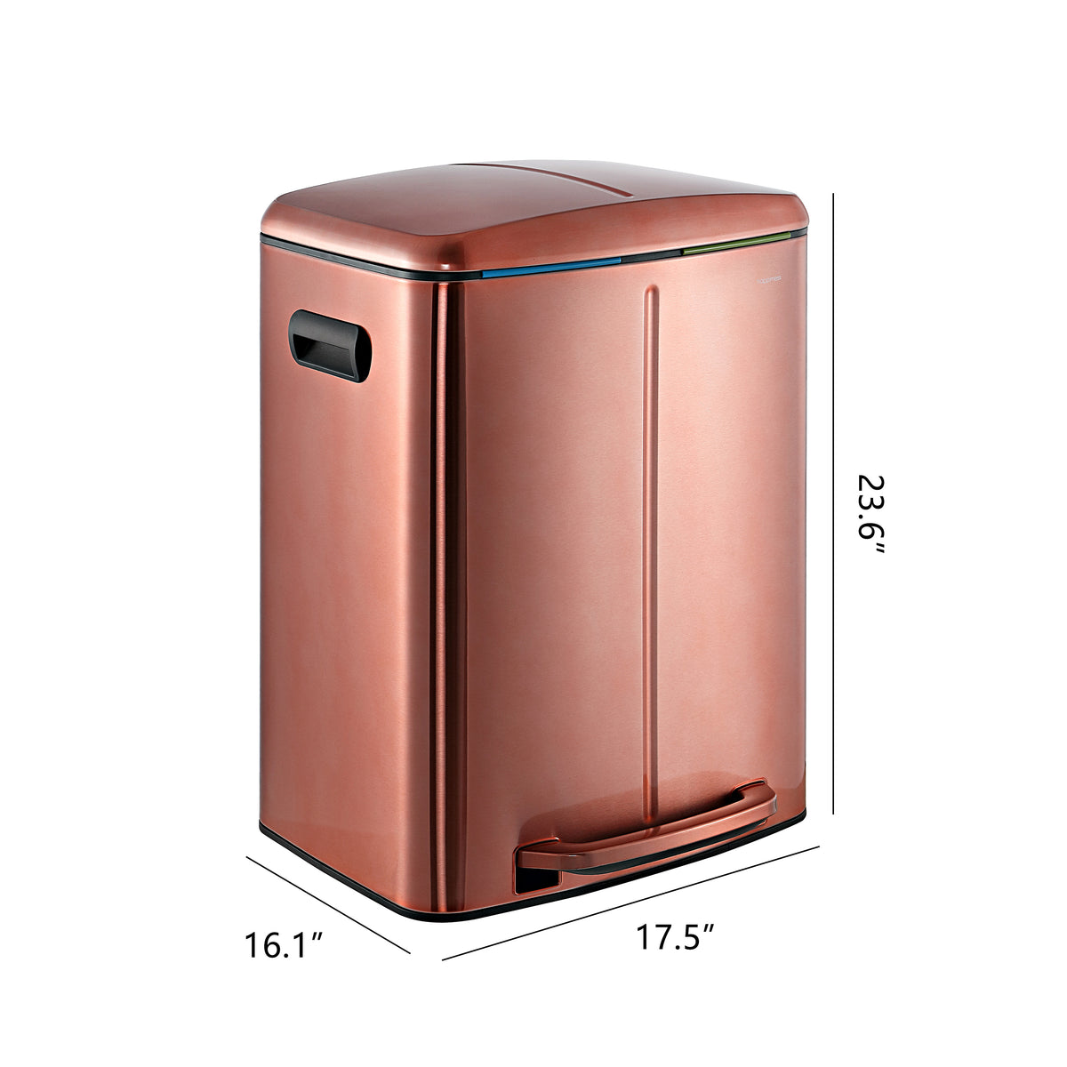 Marco 40 Liter/10.5 Gallon Double-Bucket Trash Can