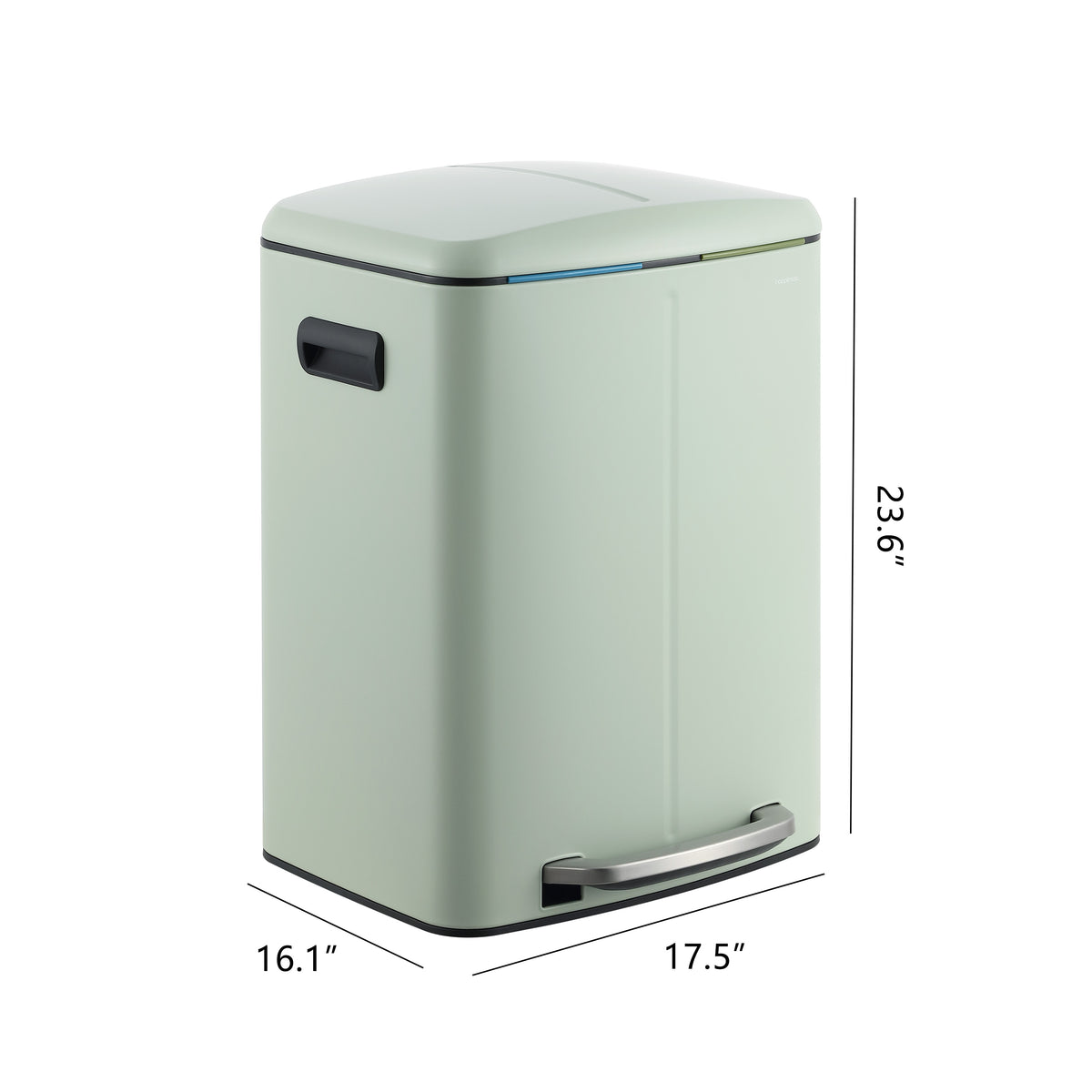 Marco 40 Liter/10.5 Gallon Double-Bucket Trash Can