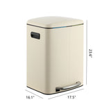 Marco 40 Liter/10.5 Gallon Double-Bucket Trash Can