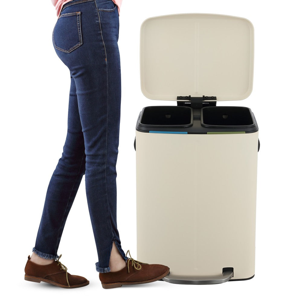 Marco 40 Liter/10.5 Gallon Double-Bucket Trash Can