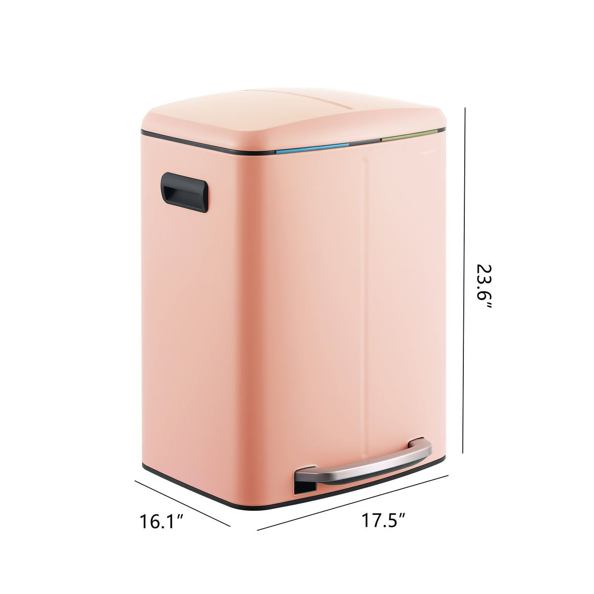 Marco 40 Liter/10.5 Gallon Double-Bucket Trash Can
