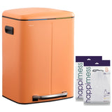 Marco 40 Liter/10.5 Gallon Double-Bucket Trash Can