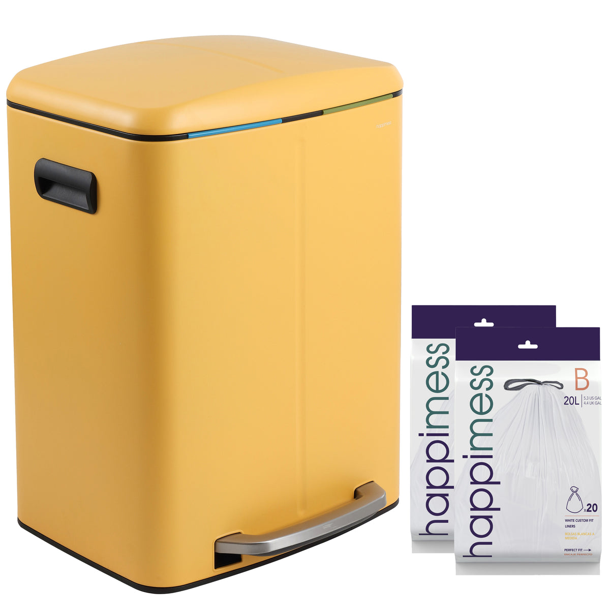 Marco 40 Liter/10.5 Gallon Double-Bucket Trash Can