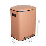 Marco 40 Liter/10.5 Gallon Double-Bucket Trash Can