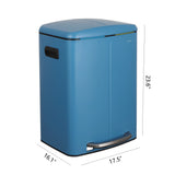 Marco 40 Liter/10.5 Gallon Double-Bucket Trash Can