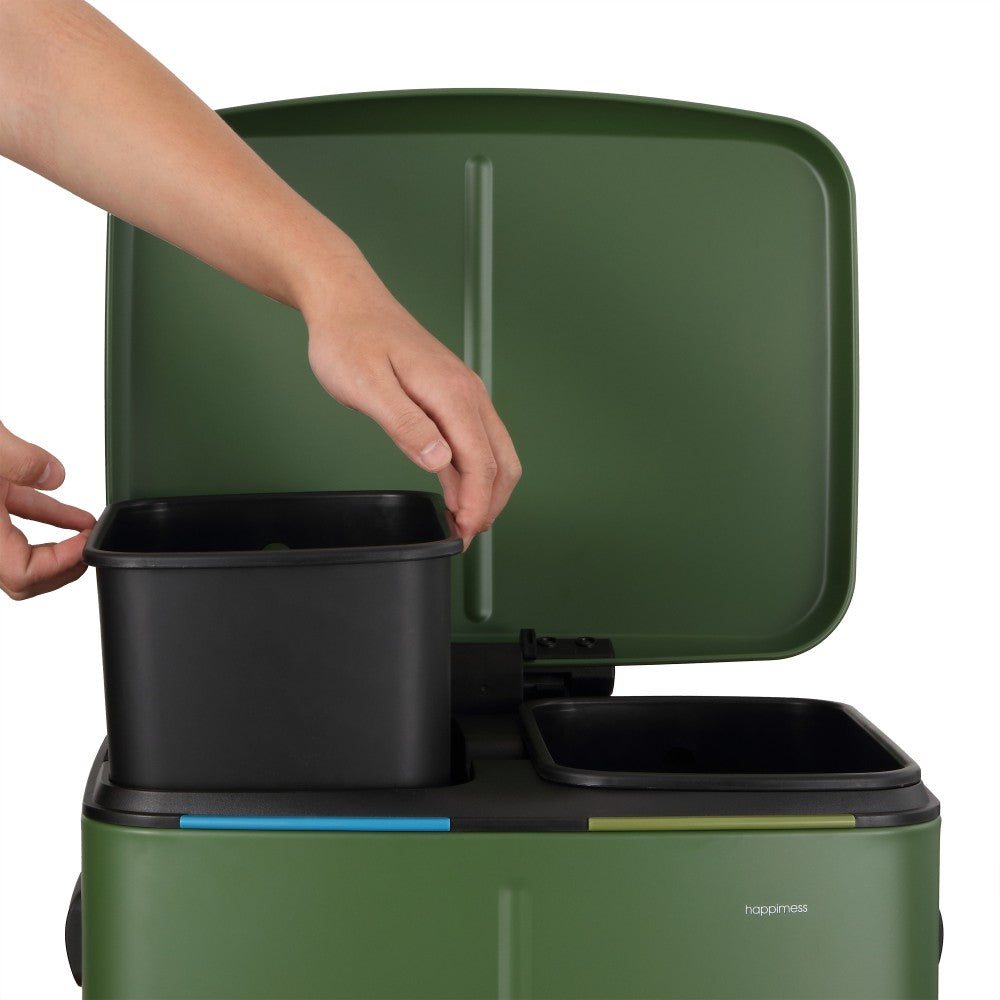 Marco 40 Liter/10.5 Gallon Double-Bucket Trash Can