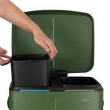 Marco 40 Liter/10.5 Gallon Double-Bucket Trash Can