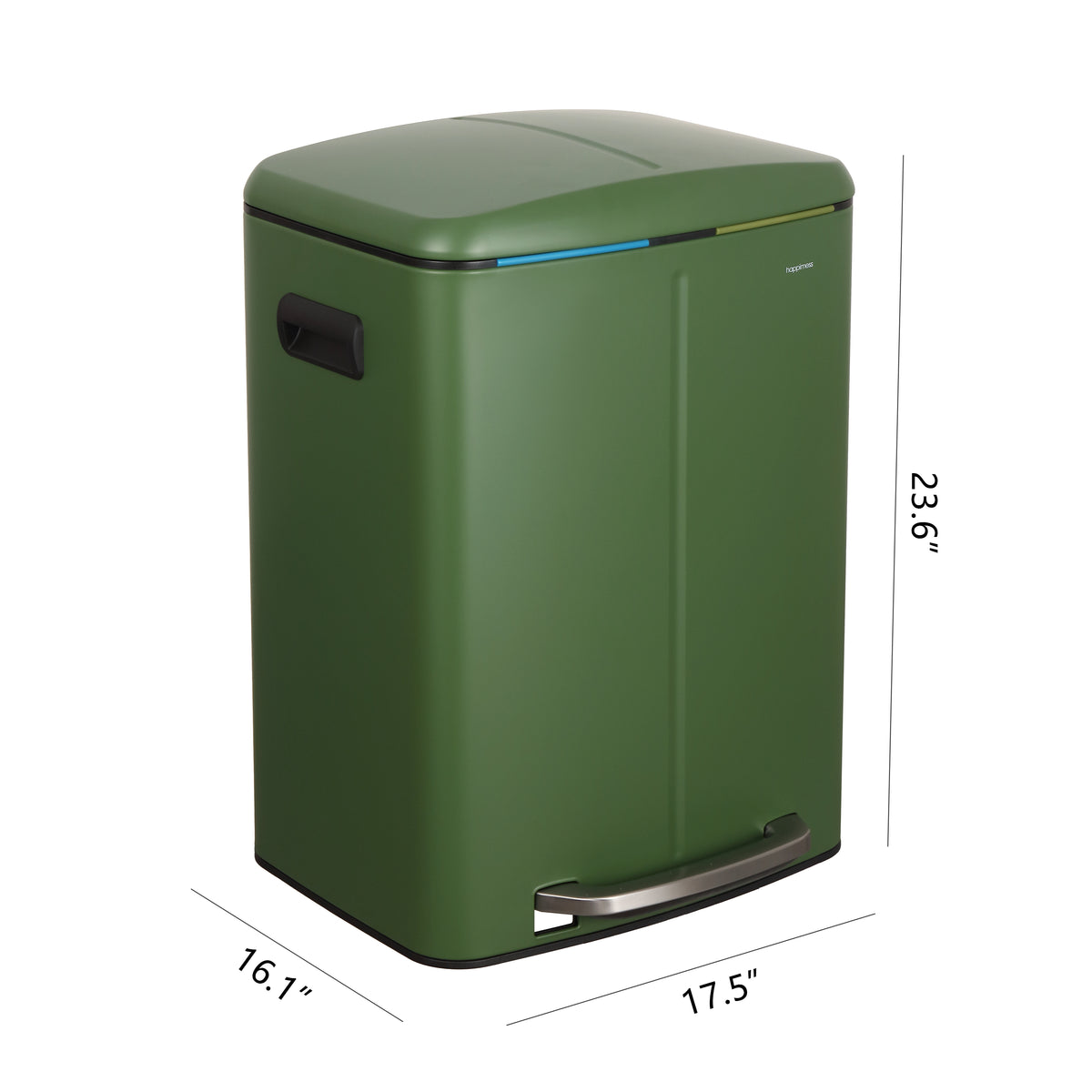 Marco 40 Liter/10.5 Gallon Double-Bucket Trash Can