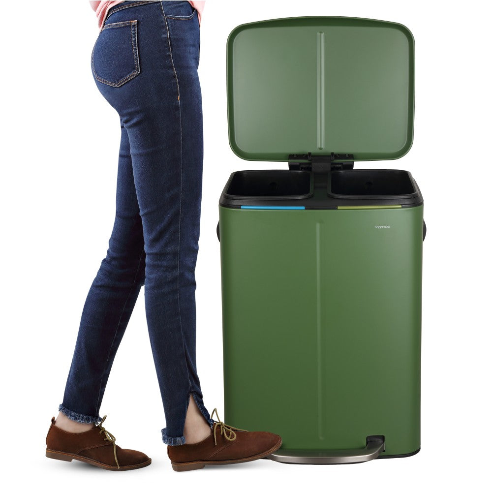 Marco 40 Liter/10.5 Gallon Double-Bucket Trash Can