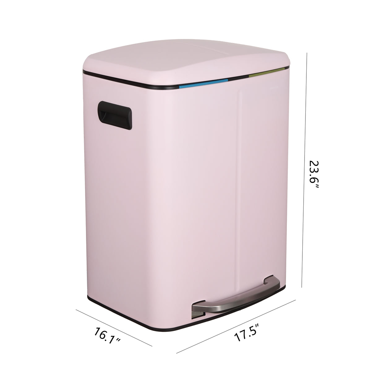 Marco 40 Liter/10.5 Gallon Double-Bucket Trash Can