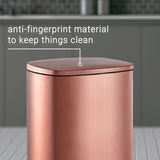 Connor Rectangular 13-Gallon Trash Can with Soft-Close Lid and FREE Mini Trash Can