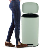 Connor Rectangular 13-Gallon Trash Can with Soft-Close Lid and FREE Mini Trash Can
