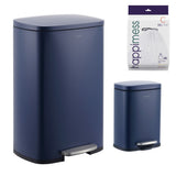 Connor Rectangular 13-Gallon Trash Can with Soft-Close Lid and FREE Mini Trash Can