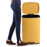 Connor Rectangular 13-Gallon Trash Can with Soft-Close Lid and FREE Mini Trash Can