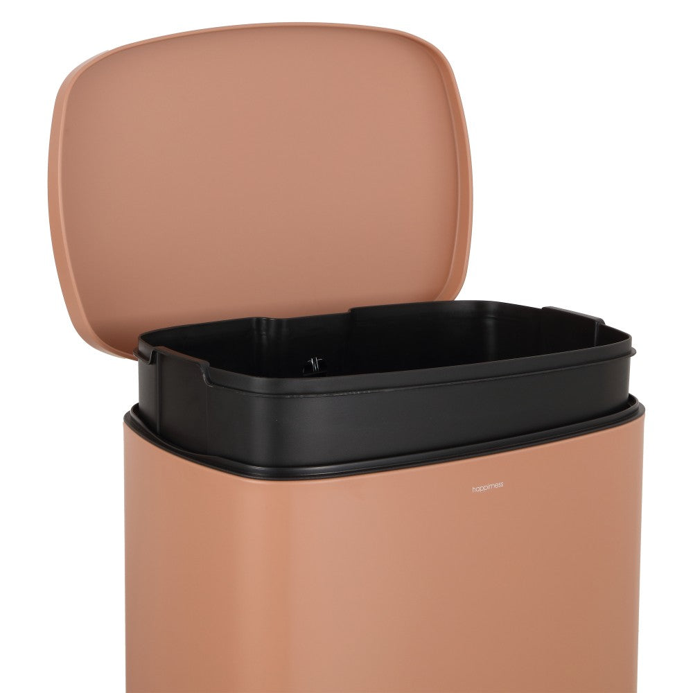 Connor Rectangular 13-Gallon Trash Can with Soft-Close Lid and FREE Mini Trash Can