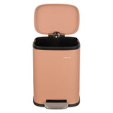 Connor Rectangular 13-Gallon Trash Can with Soft-Close Lid and FREE Mini Trash Can