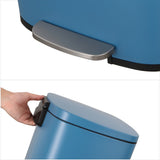 Connor Rectangular 13-Gallon Trash Can with Soft-Close Lid and FREE Mini Trash Can