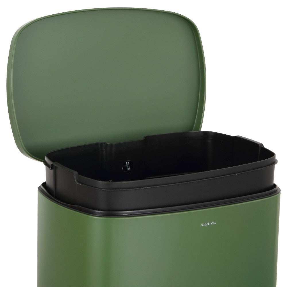 Connor Rectangular 13-Gallon Trash Can with Soft-Close Lid and FREE Mini Trash Can