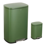 Connor Rectangular 13-Gallon Trash Can with Soft-Close Lid and FREE Mini Trash Can