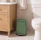 Connor Rectangular 13-Gallon Trash Can with Soft-Close Lid and FREE Mini Trash Can